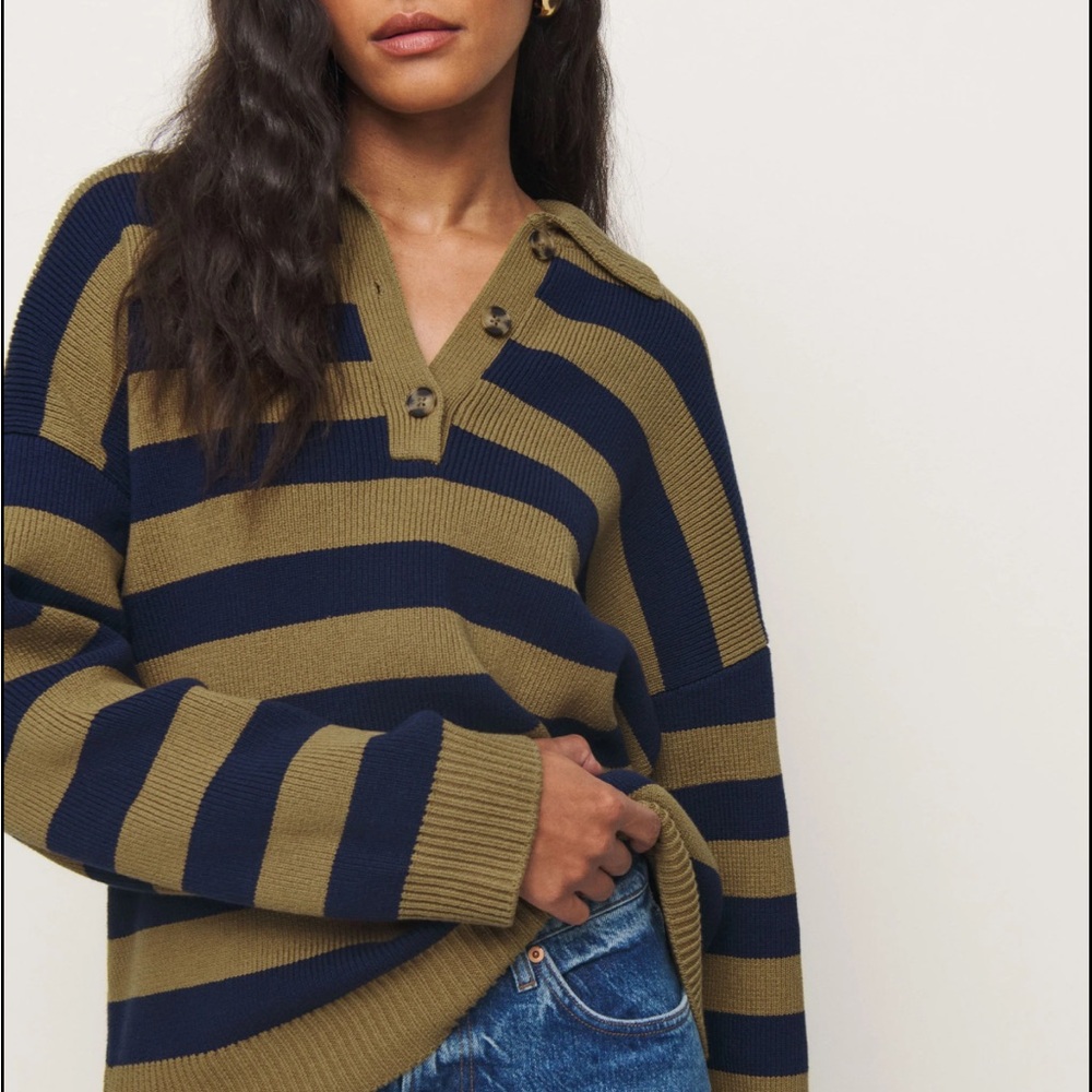 Brooklyn Cotton Polo Sweater